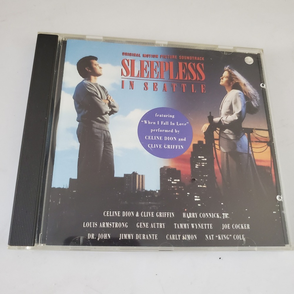 Sleepless in Seattle Soundtrack CD 1993 Epic Celine Dion Nat King Cole EK 53764